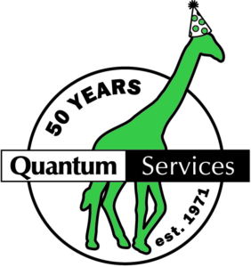 Quantum Services 50 year logo